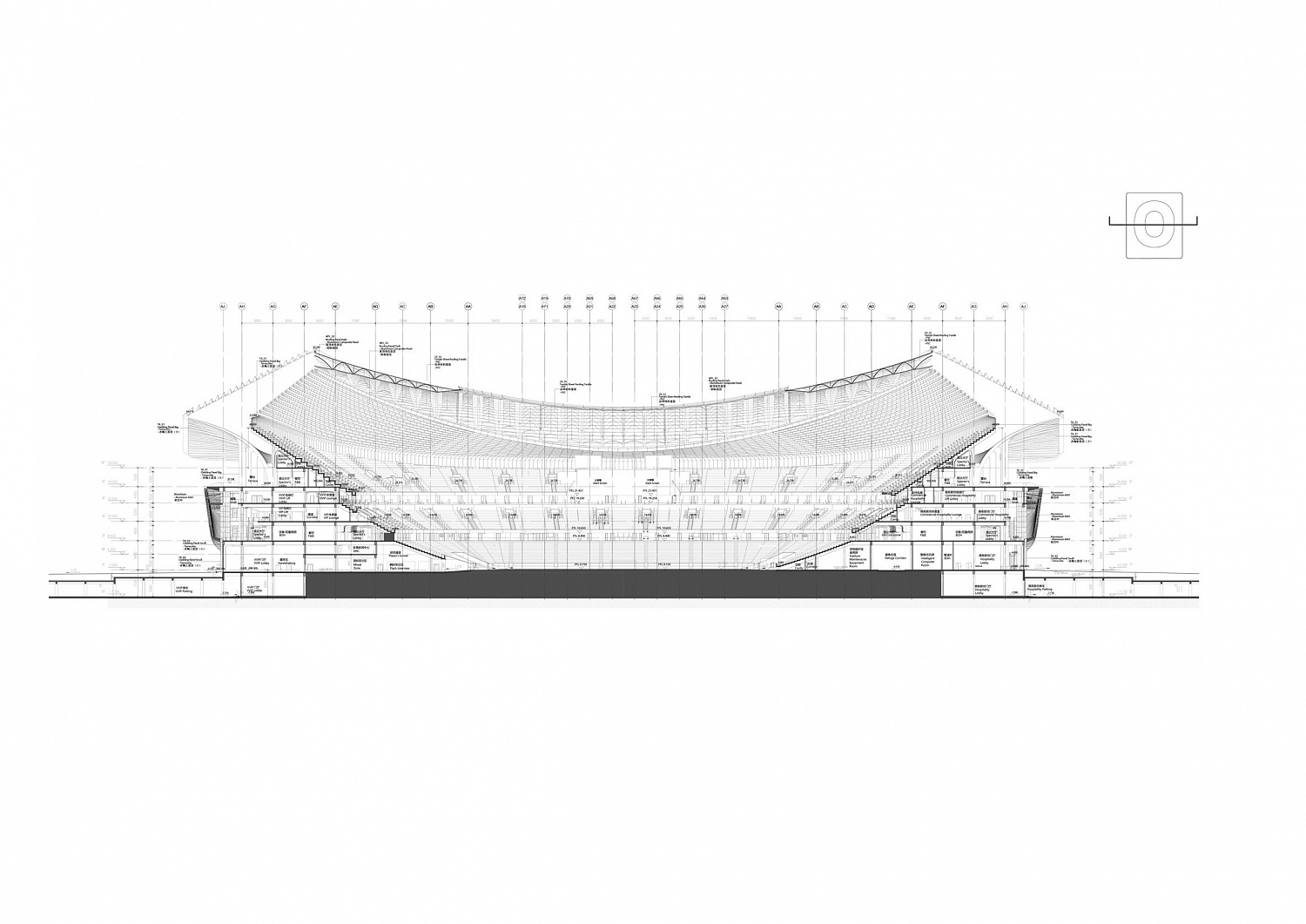 Zaha Hadid Architects построила стадион в форме седла в китайском Сиане