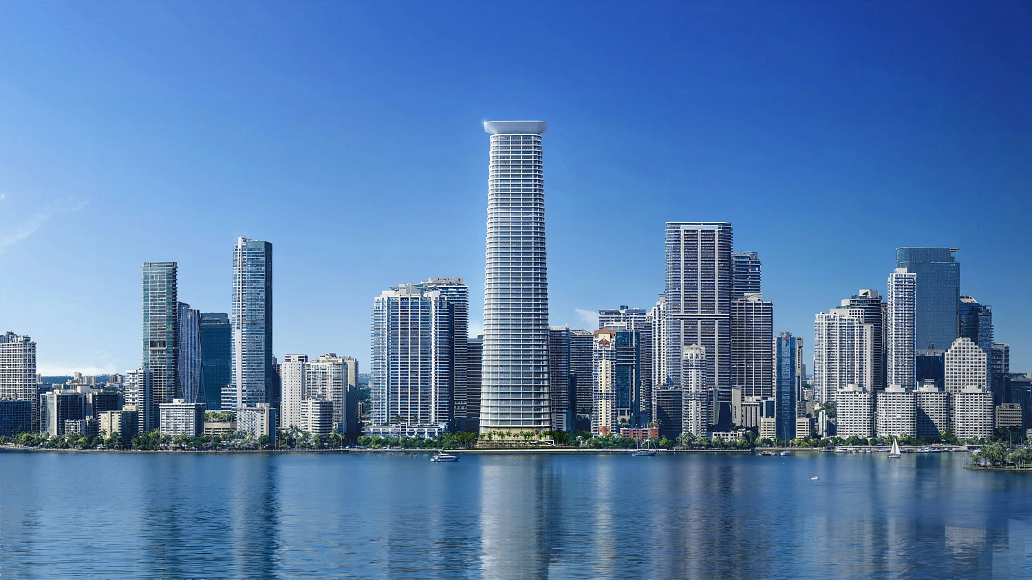 Foster + Partners проектирует «элегантный» сверхвысокий небоскрёб в Майами