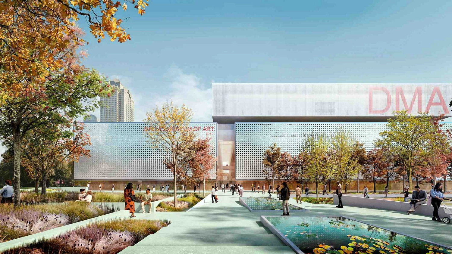 Nieto Sobejano Arquitectos спроектировал «плавающую» галерею для Художественного музея Далласа