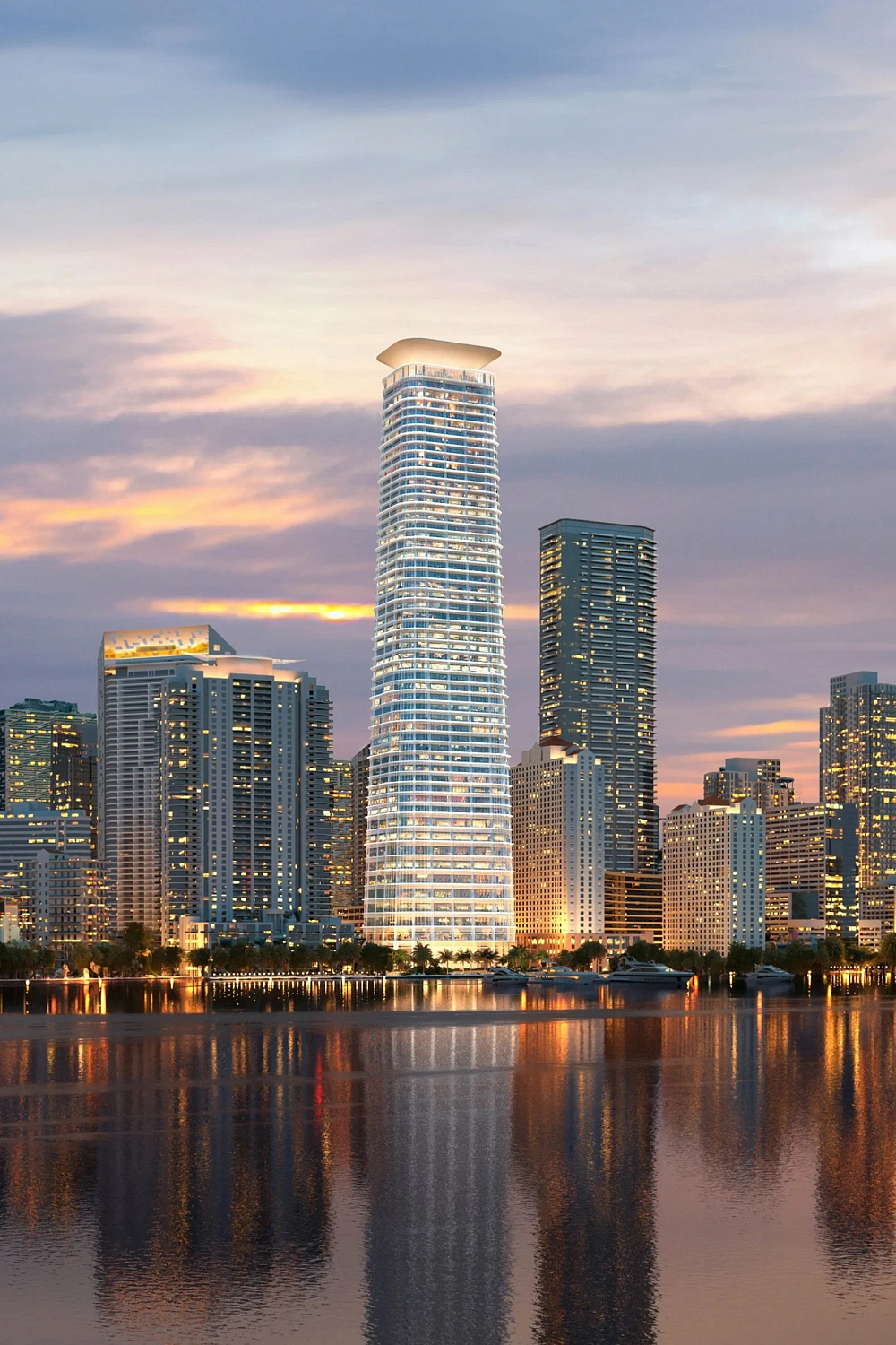 Foster + Partners проектирует «элегантный» сверхвысокий небоскрёб в Майами